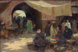 Eastern Bazaar Scene