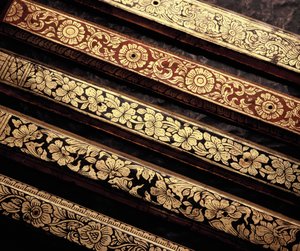 Lai Kaam patterned manuscript book covers