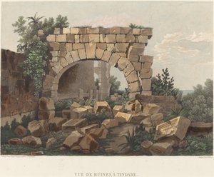 View of Ruins, at Tindari by Thales Fielding after Comte de Forbin