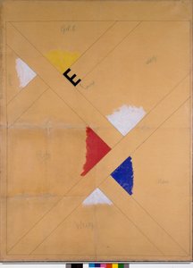 Unfinished poster for the Van Doesburg exhibition