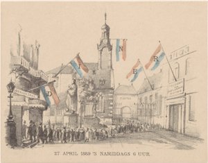 Dinner Card with Flags by Theo van Hoytema