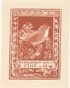 Ex Libris of Tine van Hoytema by Theo van Hoytema