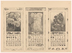 Calendars for July, August, and November 1910
