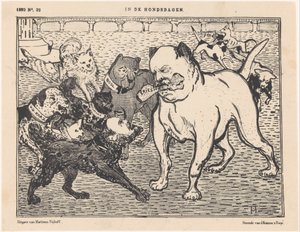 Caricature of the Electoral Law of Johannes Tak van Poortvliet