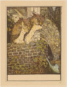 Two Owls on a Wall