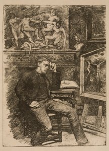 Frontispiece for the Novella “Contes de minuit” by Emile Verhaeren