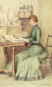 HRH The Princess of Wales at Marlborough House, from Vanity Fair by Theobald Chartran
