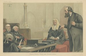 Lords Northbrook, Granville, Selbourne and Salisbury by Theobald Chartran