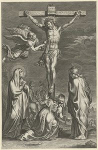 Christ on the Cross (Scenes from the Old and New Testament) by Theodoor Galle (possibly)