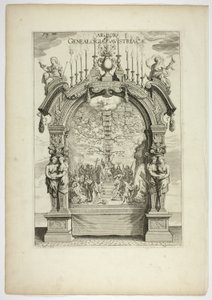 Genealogical Tree of the Austrian Royal Family, plate 32 from Casperius Gevartius, Pompa Introitus Honori Serenissimi Principis Ferdinandi by Theodoor van Thulden