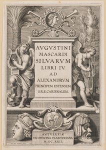 Title Page for Agostino Mascardi, Silvarium Libri IV by Theodor Galle after Sir Peter Paul Rubens