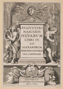 Title Page for Agostino Mascardi, Silvarium Libri IV by Theodor Galle after Sir Peter Paul Rubens