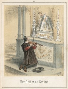 The Fiddler of Gmund by Theodor Hosemann