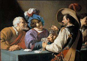 The Cardplayers by Theodor Rombouts