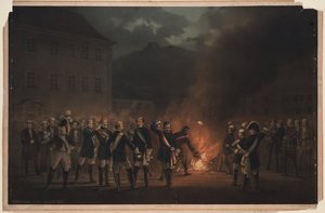 Torchlight Procession at Heidelberg on 30 January 1857 by Theodor Verhas