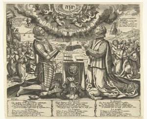 William of Orange and Charlotte of Bourbon Kneeling in a Landscape