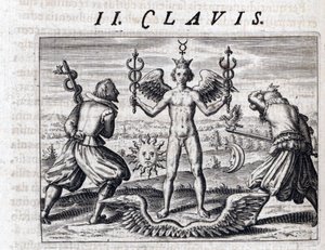Symbolic Composition of Alchemy - Engraving by Theodore de Bry