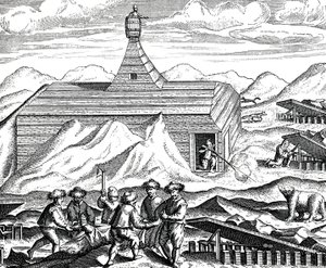 Cutting up a bear at North Pole