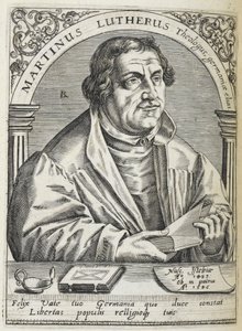 Portrait of Martin Luther by Theodor de Bry