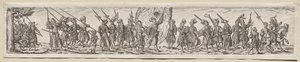 Soldiers on the March by Theodor de Bry