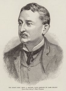 The Right Honourable Cecil J Rhodes, Late Premier of Cape Colony by Theodore Blake Wirgman