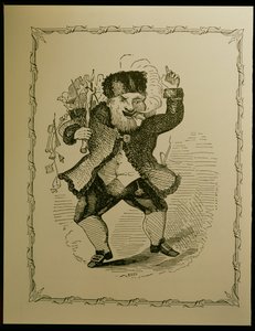 Santa Claus illustration for a poem by Clement C. Moore, 1848