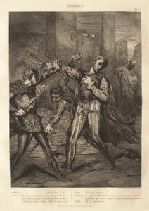Othello Suite: No. 10 (Act 5, Scene 1: The Street Fight: Rodrigo and Cassio) by Théodore Chassériau