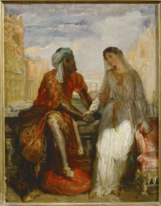 Othello and Desdemona in Venice by Théodore Chassériau