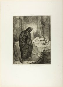 Yet She Must Die, plate eleven from Othello by Théodore Chassériau