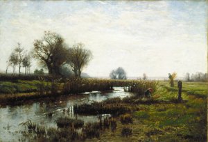 Late Afternoon, Dachau Moor by Theodore Clement Steele