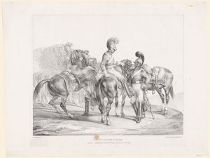 A Party of Life Guards by Theodore Gericault