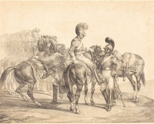 A Party of Life Guards by Theodore Gericault