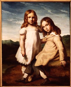 Alfred Dedreux as a Child with His Sister, Elisabeth, 1816-17 by Theodore Gericault