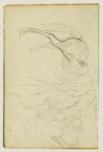 Compositional Study, Horse Studies by Theodore Gericault