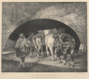 Entrance to the Adelphi Wharf by Theodore Gericault
