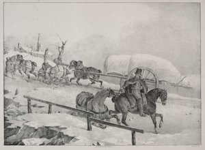 Four Diverse Subjects: Wagon climbing a Hill by Theodore Gericault