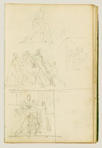 Four Compositional Studies for a Group of Figures