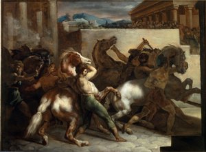 Free Horse Racing in Rome by Theodore Gericault
