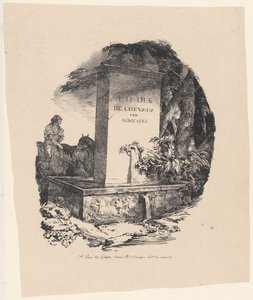 The Watering Trough, Title Page for Studies of Horses or The Large Horses by Theodore Gericault