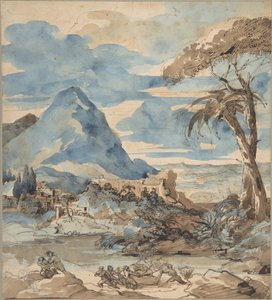Landscape with Fishermen by Theodore Gericault