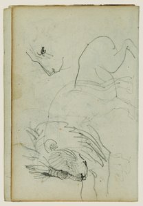 Lion Studies by Theodore Gericault