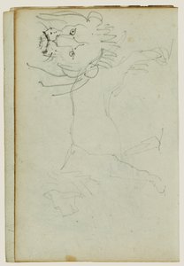 Lion Walking, Face of Lion by Theodore Gericault