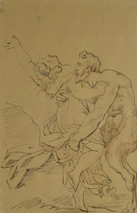 Nymph and Satyr by Theodore Gericault