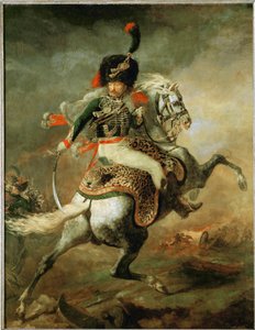 Officer of the imperial guard on horseback
