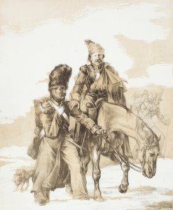 Return from Russia (Retour de Russie). 1818 by Theodore Gericault