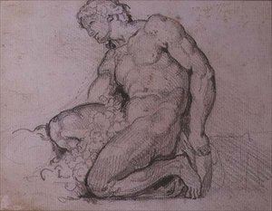 Seated figure