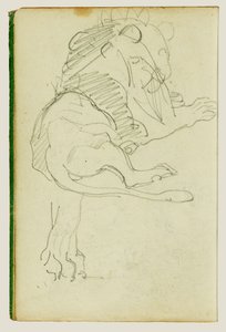 Seated Lion by Theodore Gericault