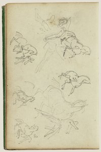 Six Studies for Man Beside a Rearing Horse