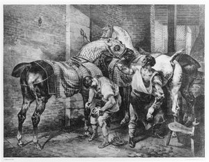 The English Farrier by Theodore Gericault