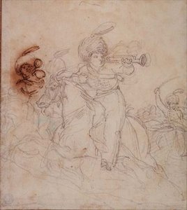 Trumpeters Sounding the Charge by Theodore Gericault